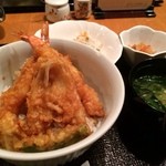 木都里亭 - ランチの天丼。500円也。