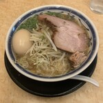 神名備 - 塩ラーメン+煮玉子