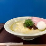 むかん 初台 - 牡蠣塩ラーメン・味玉TP