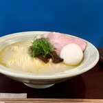 むかん 初台 - 牡蠣塩ラーメン・味玉TP