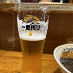 丸長 - 生ビール(中) 450円