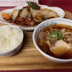 中華料理 集来 - 酢豚、ミニラーメン、ライス