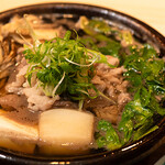 和食とお酒 蒼 - 牛とちぢみほうれん草の小鍋仕立(他にも小鍋ご用意してます)