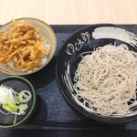 ゆで太郎 - 朝セット（野菜かきあげ丼）