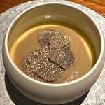 トムクリオーザ - 鱈の白子　フラン　木の子のソース　黒トリュフ