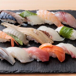 Providing carefully selected sushi at reasonable prices