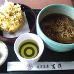 蓬莱茶屋　吉祥 - かき揚げそば(生麺)