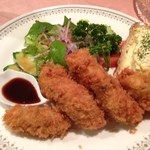 味のレストラン えびすや - 牡蠣フライ　６ケ　特製タルタルソース付き♪