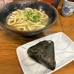 つるつる庵 - カレーうどん(350円)
明太子おにぎり(100円)