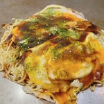 Hiroshima Okonomiyaki Kurumi - 半熟スペシャル(そばダブル)_¥1,100