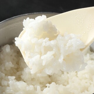 [Rice] We always provide freshly made rice with a time limit.