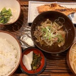 釜田 - あこう鯛粕漬焼き+牛しぐれ煮