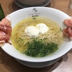 黄金の塩らぁ麺 ドゥエイタリアン - 生ハムフロマージュ　1,380円
            　（リゾット用玄米ご飯付き）