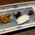 ひたち野いしざき - 自家製イカ塩辛　へしこ　　ふぐこ