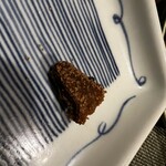 ひたち野いしざき - ふぐこ　　石川県の郷土料理　猛毒のテトロドトキシンを含むフグの卵巣を塩漬けした後、2年以上粕漬けにしたもの。お味は…わからない!不味くはないけど…不思議な味…