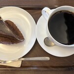 上島珈琲店 - チョコレートタルト＋ネルドリップブレンドコーヒー（Ｌ）