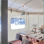 レストラン アニス - 店内のテラス席の風景です