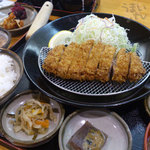 Ton tei - 《群馬産やまと豚》ロースかつ定食　上松（160ｇ）小鉢付　１，７００円