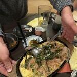 ヒゴヤ - 山芋鉄板焼。