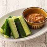 Meat miso cucumber