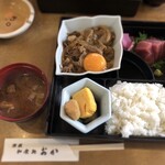 和食処 おか - 日替わり(牛すき) 800円込み