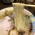 麺屋 Somie's - 魚介塩ラーメンの麵