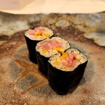 鮨 奥 - 追加・とろたく細巻き