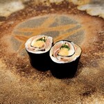 Sushi Oku - 鰯青巻き(鰯・大葉紫蘇・がり・胡麻)