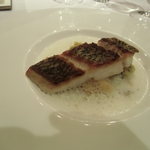 レ セゾン - 魚料理のアップ