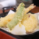 Sushiya Ginzou - 天婦羅（スナップえんどう、薩摩芋、海老、ちくわ）