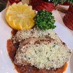 ステラ - Xmasランチ豚肉の香草パン粉焼き