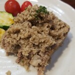 キッチン ブルー グローブ - デュクセルを広げると、一体化しました！