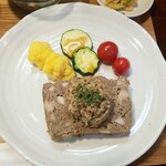 キッチン ブルー グローブ - 上から、全体が華やかに見えます