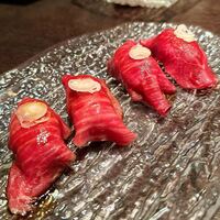 華火 錦店 - 本日の和牛握り寿司(4貫)