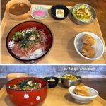 ほろほろ 岡﨑大和店 - 10食限定,生桜エビ丼定食とり唐揚げ２個付1,000円。ほろほろ 岡﨑大和店(愛知県岡崎市)TMGP撮影