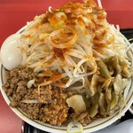ラーメン もっけだの - 『赤の担々麺野菜マシマシ辛さマシ+味玉』