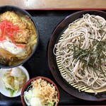 Sobadokoro Kami - ミニかつ丼＆ざるそばセット