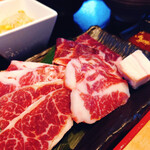 Horse Yakiniku (Grilled meat) set meal