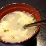 焼肉庵 兆 - 卵スープ