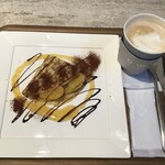 GODIVA cafe - モーニングセット　B:オレンジチョコレートクレープ