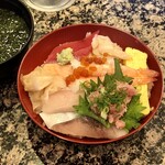 回転寿司 みさき - ランチ・海鮮丼（あおさ汁サービス）