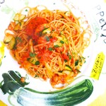 새우 계절 야채 토마토 소스
