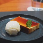 炭と伊 to-re - ゆり根のジェラートとイタリアンプリン