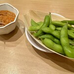 築地食堂　源ちゃん - 枝豆＆塩辛