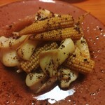 食道 月 - イカゲソ異七味:思ってた味と違うがなかなか旨い