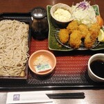 大戸屋ごはん処 - 料理写真:せいろ蕎麦＆大粒牡蠣フライ