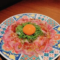 焼肉 にくだらけ - 田村牛のとろける炙りユッケ
