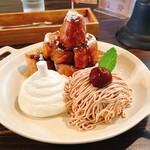 Hashigo Cafe Kyoto - モンブランフレンチトースト