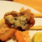 洋食 おがた - カキフライ断面