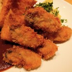 洋食 おがた - 魚フライ　カキ